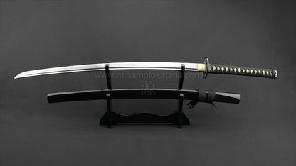 "Warrior's Rage" (Black) Hand Forged Katana In Clay Tempered 1060 HCS