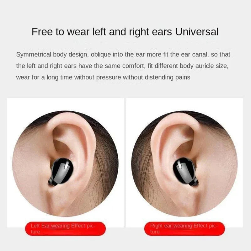 Wireless Bluetooth 5.0 Earphone with Mic – Single In-Ear Sports Headset