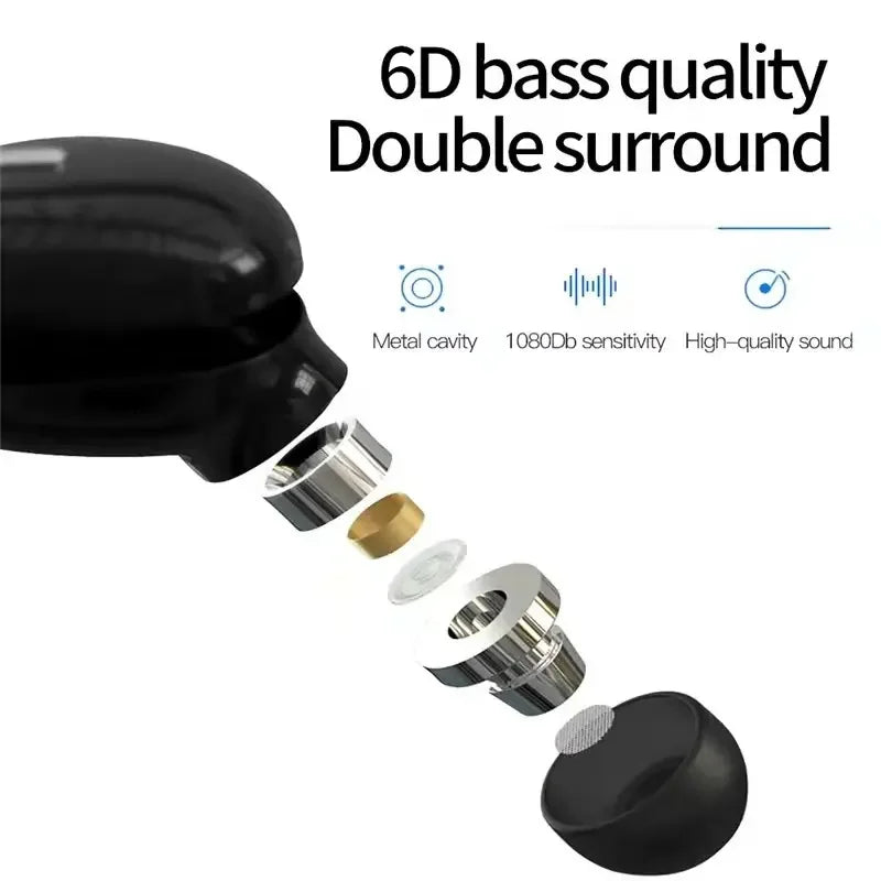 Wireless Bluetooth 5.0 Earphone with Mic – Single In-Ear Sports Headset