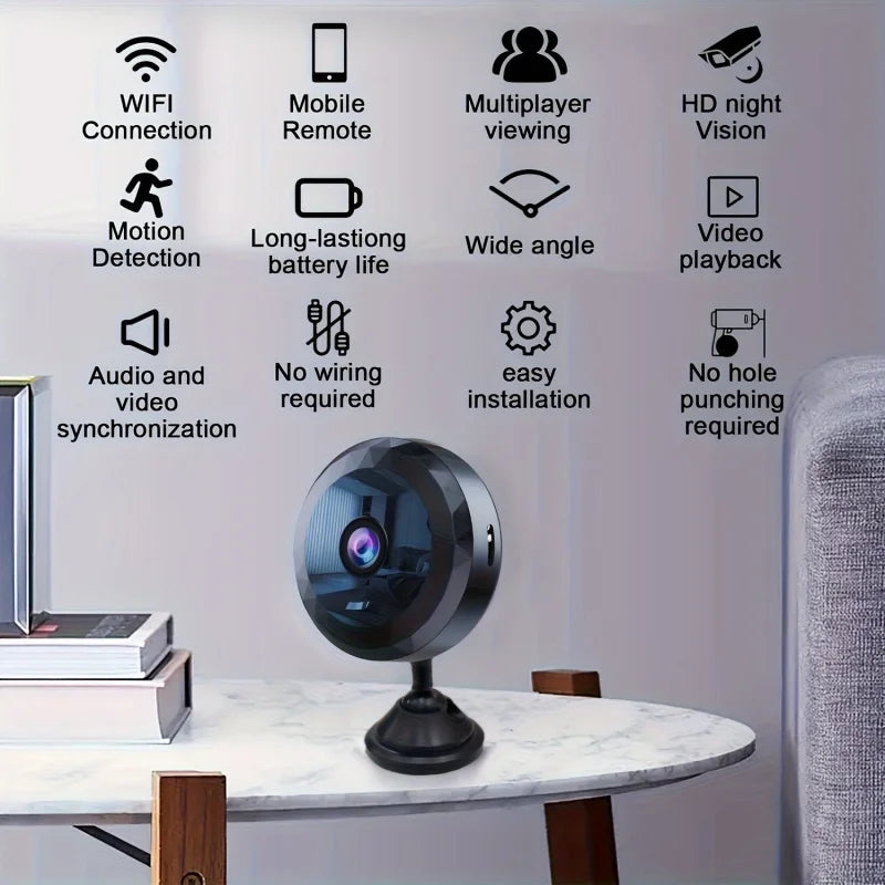 Mini WiFi Wireless Security Camera Night Vision (1080P HD)