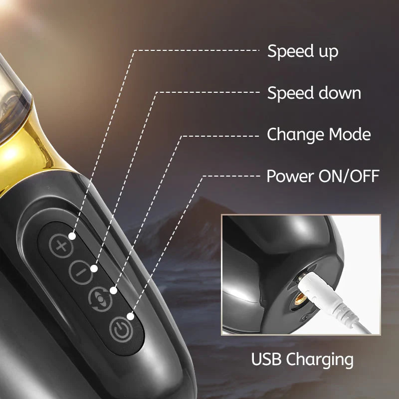 Beck 6 Thrusting & Vibrating Automatic Masturbation Cup
