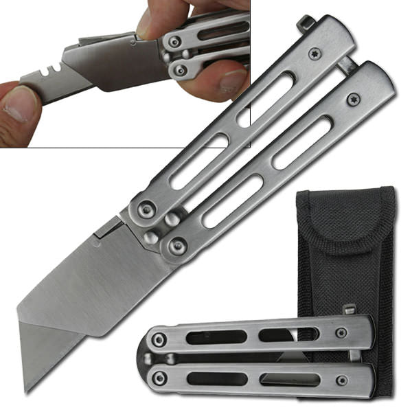 Unique Razor Butterfly Style With Pouch Box Cutter Utility Knife
