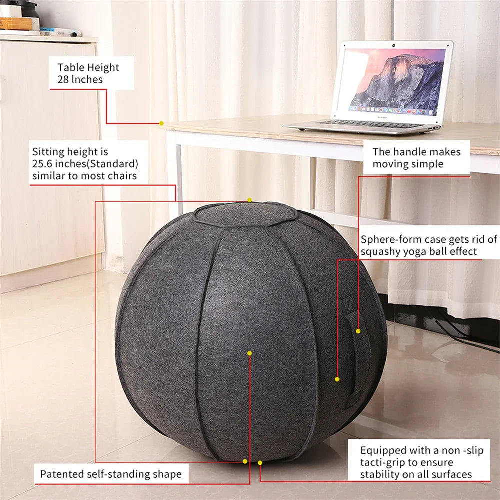Yoga Ball Cover with Pump & Handle