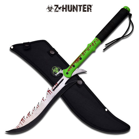 Saw Back Zombie Hunter Machete Sword