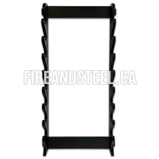 Fire and Steel - 8 Tier Wall-Mounted Sword Stand