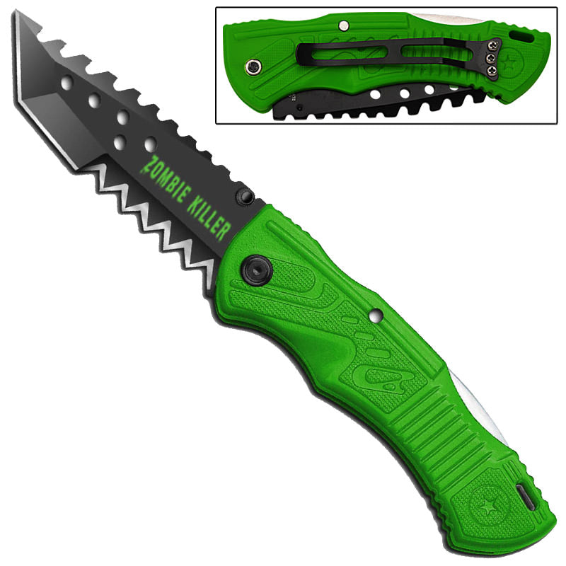 Zombie Killer Pocket Folding Tanto Knife