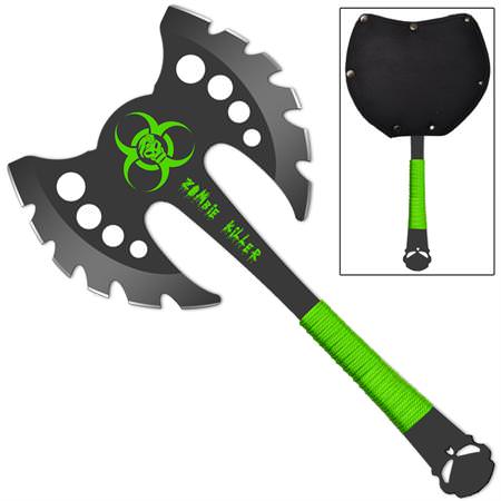 Zombie Killer Recon Double Headed Throwing Practice Hatchet Axe - TOPHATTER'S ARMORY DEALS