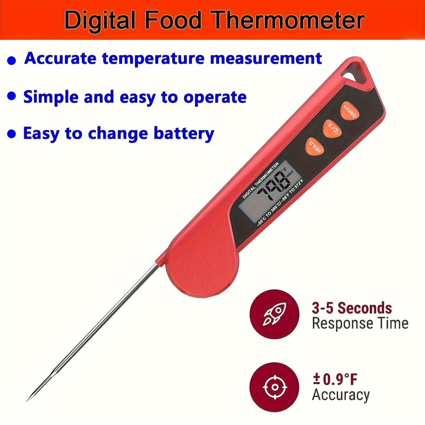 Digital Instant Read Meat Thermometer for Cooking