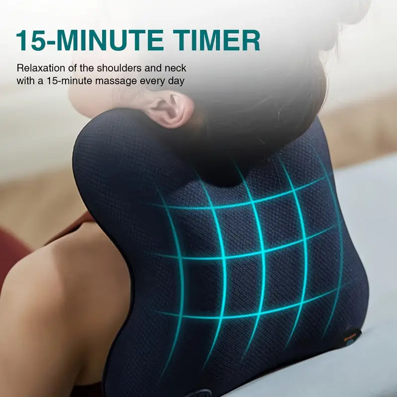 Cordless Shiatsu Back Massager with Heat - Green