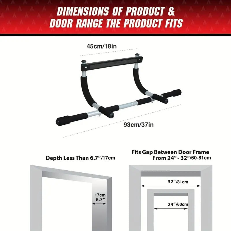 Portable Pull Up Bar Set for Body Fitness and Grip Strength Training
