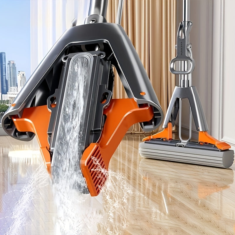 Sponge Mop Super Absorbent with 2 Mop Heads