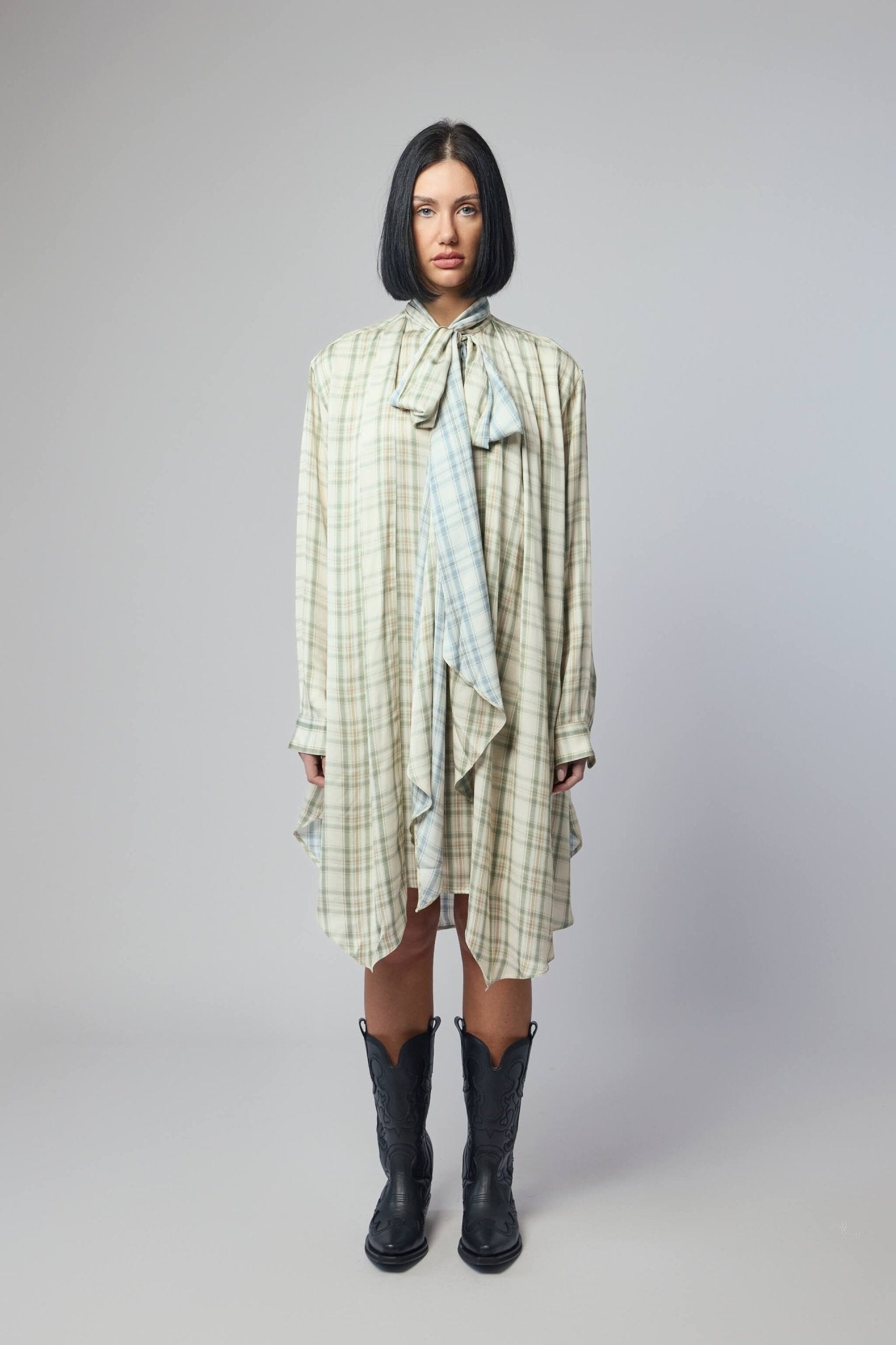 Check Tunic Dress