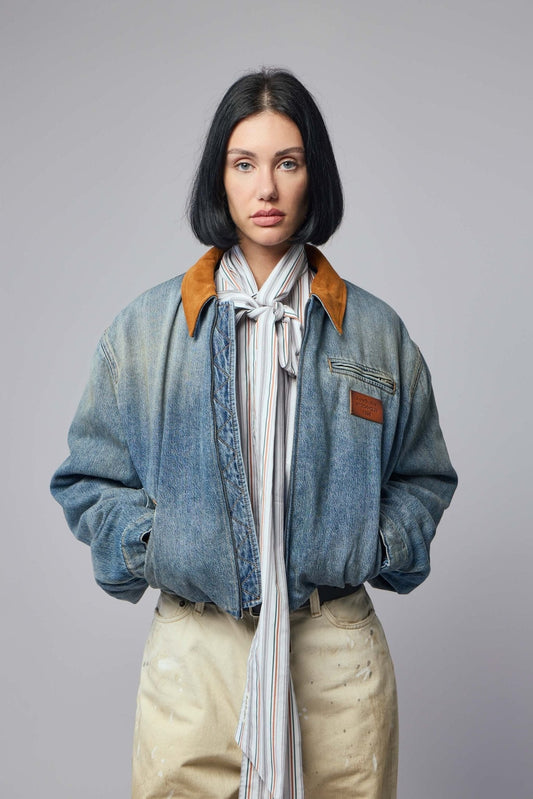 Denim Bomber Jacket
