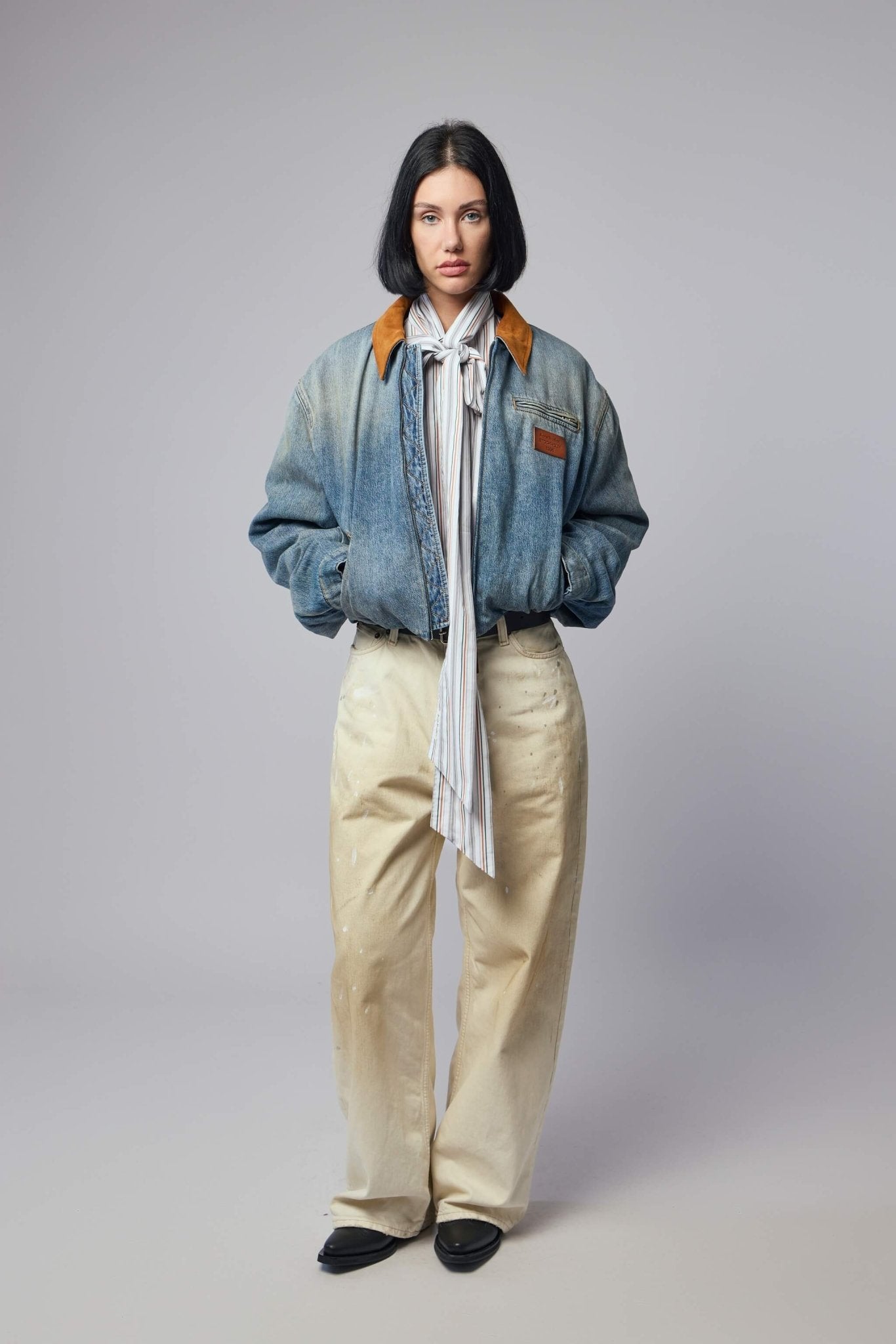 Denim Bomber Jacket