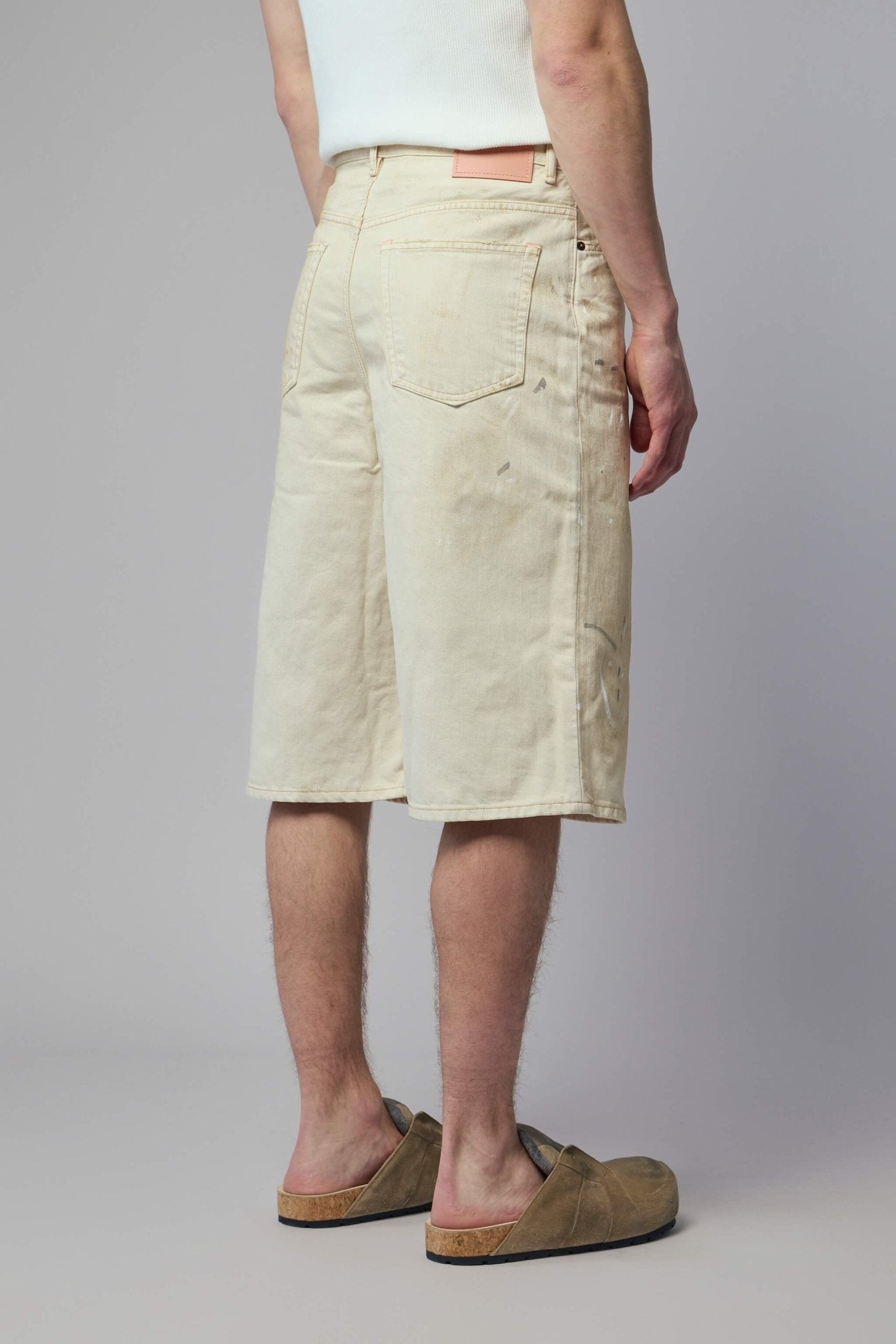 Distressed Denim Shorts