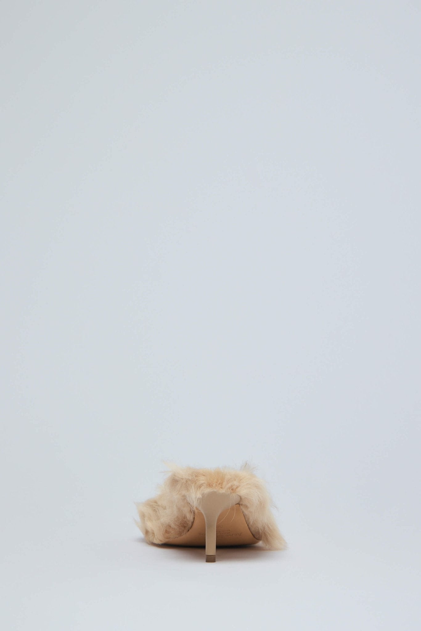 Furry Kitten Heel Sandals