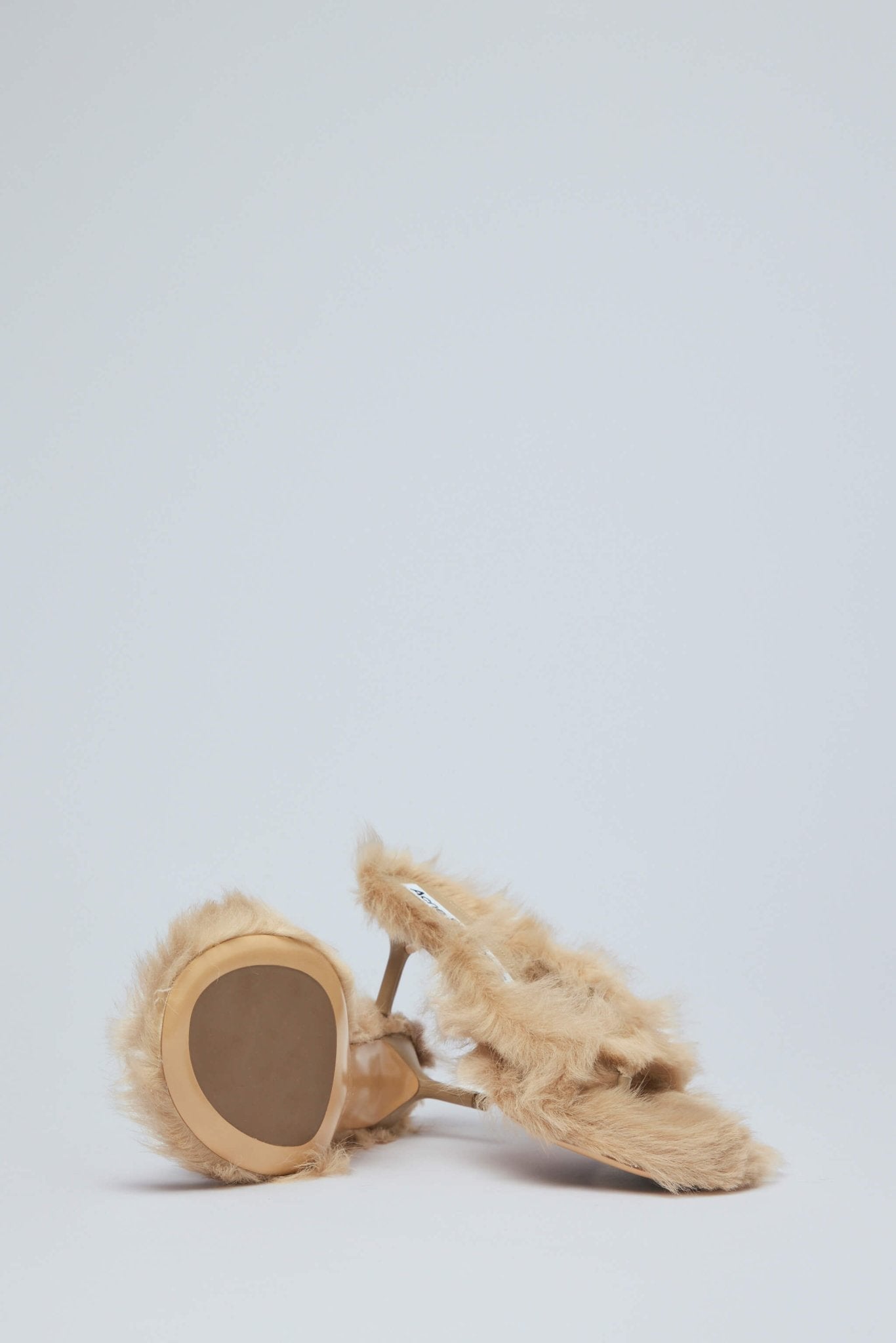 Furry Kitten Heel Sandals