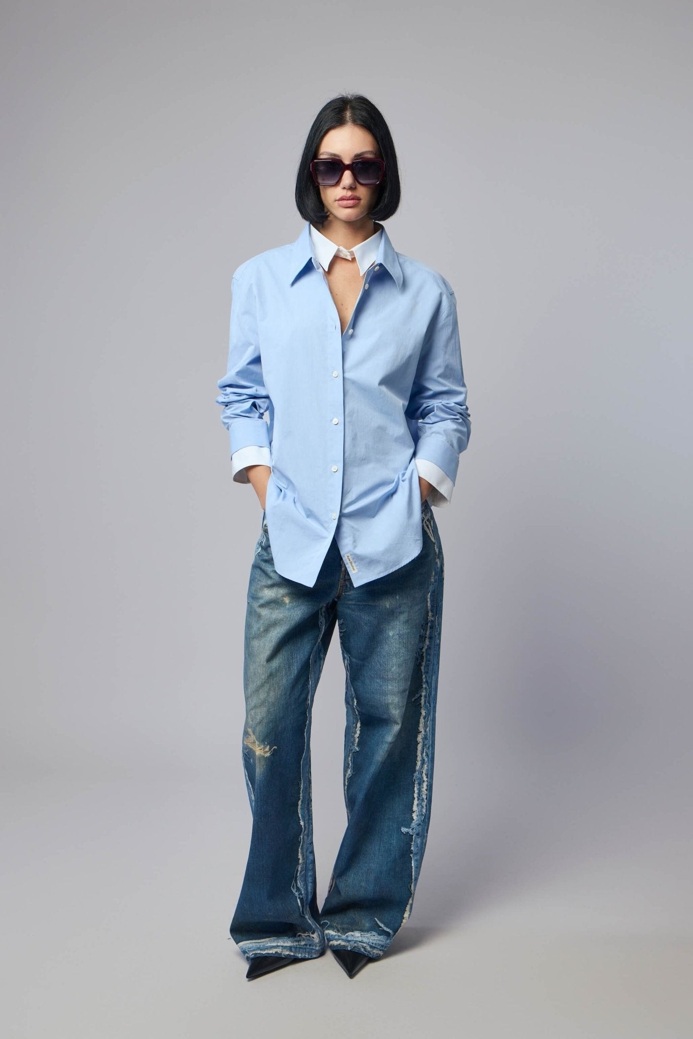 Layered Button-up