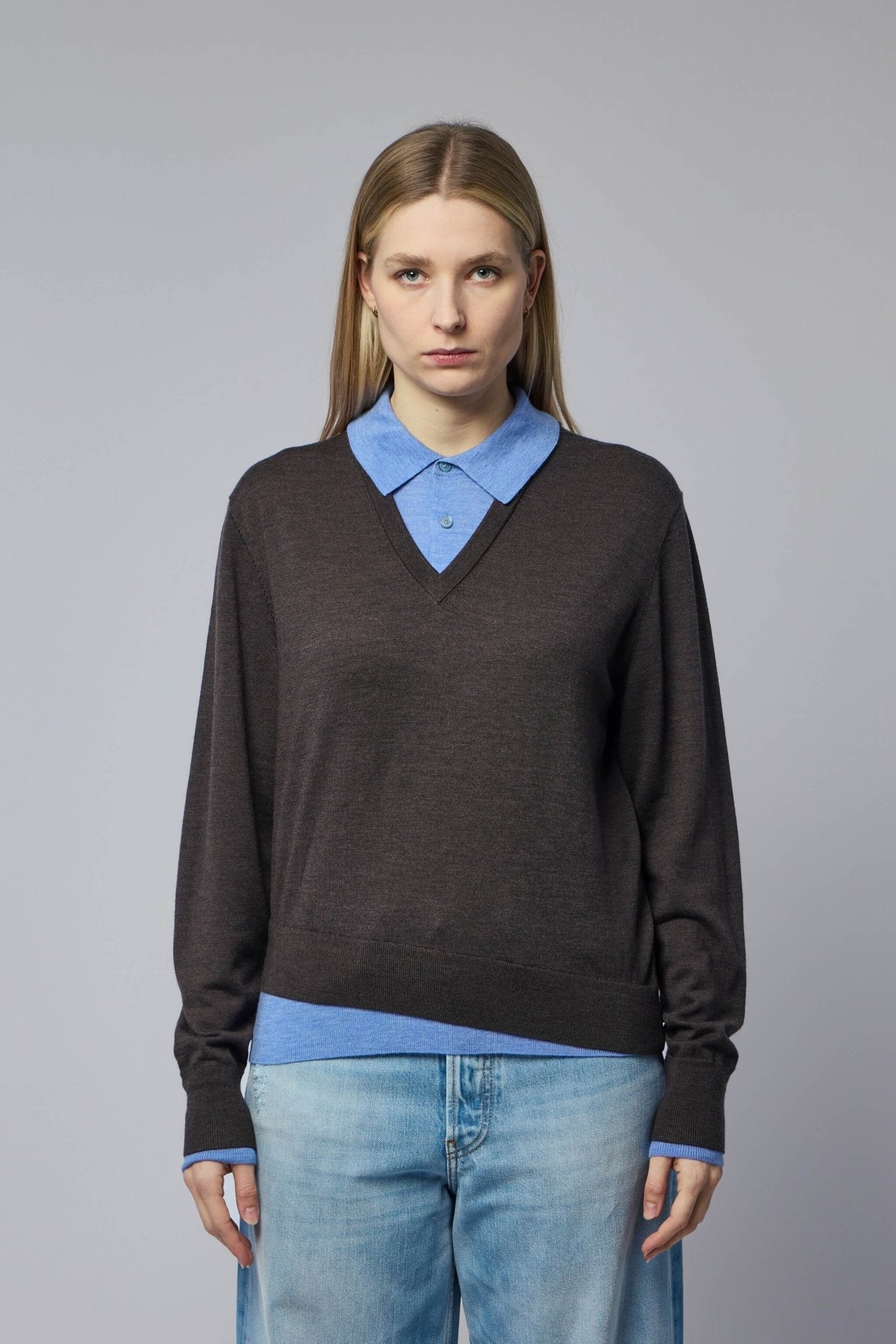 Layered Wool Sweater