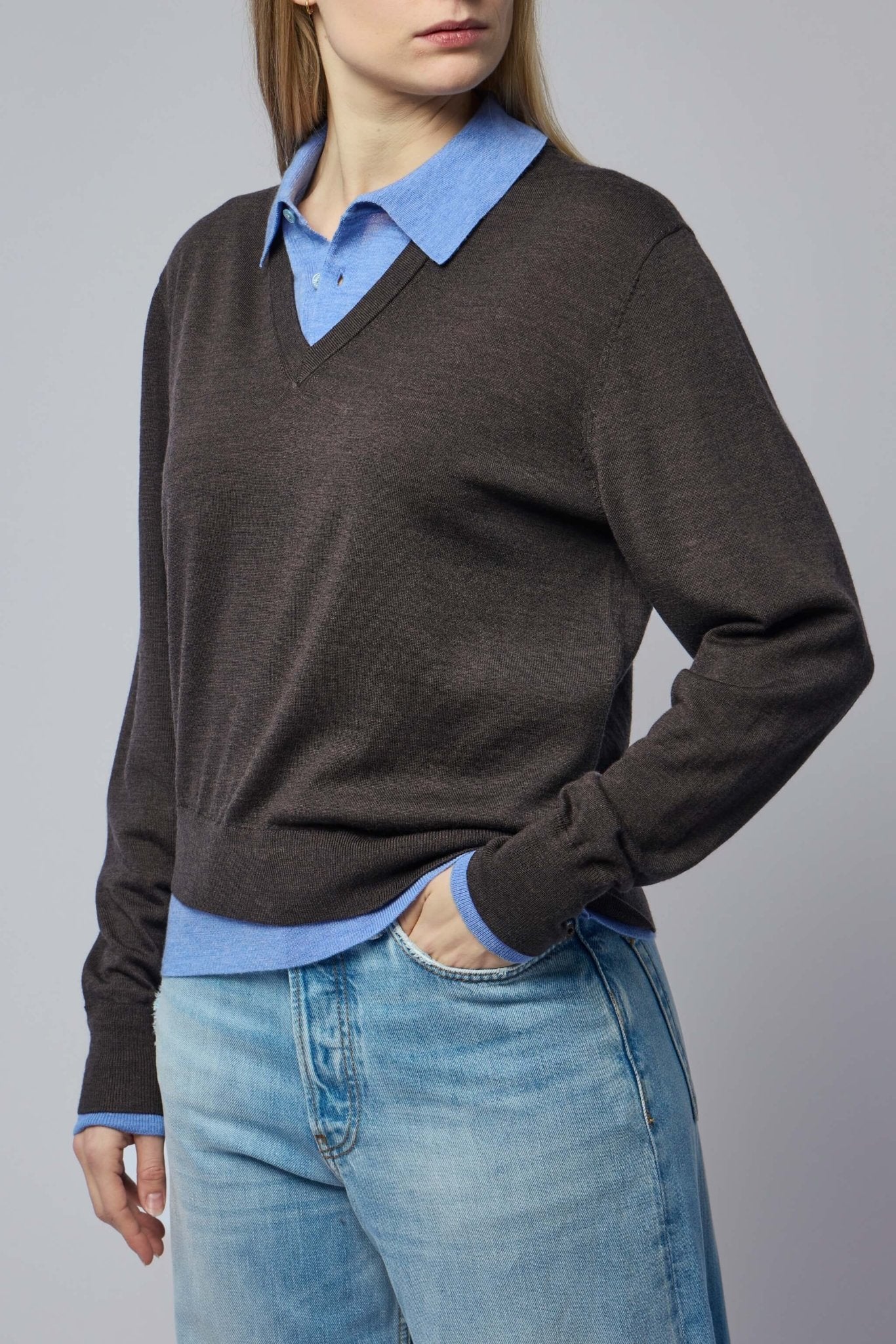 Layered Wool Sweater
