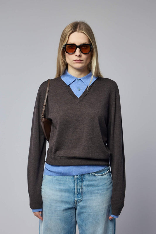 Layered Wool Sweater