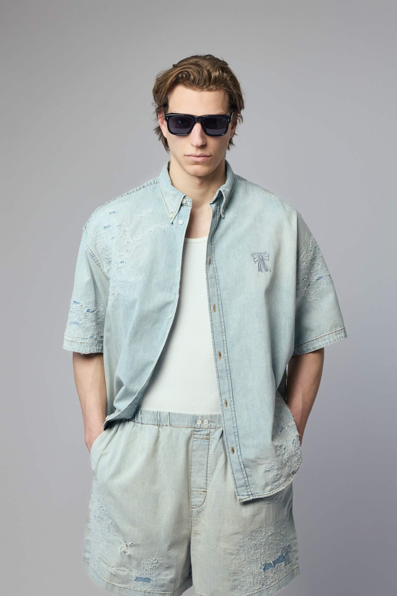 Mended Denim Shirt