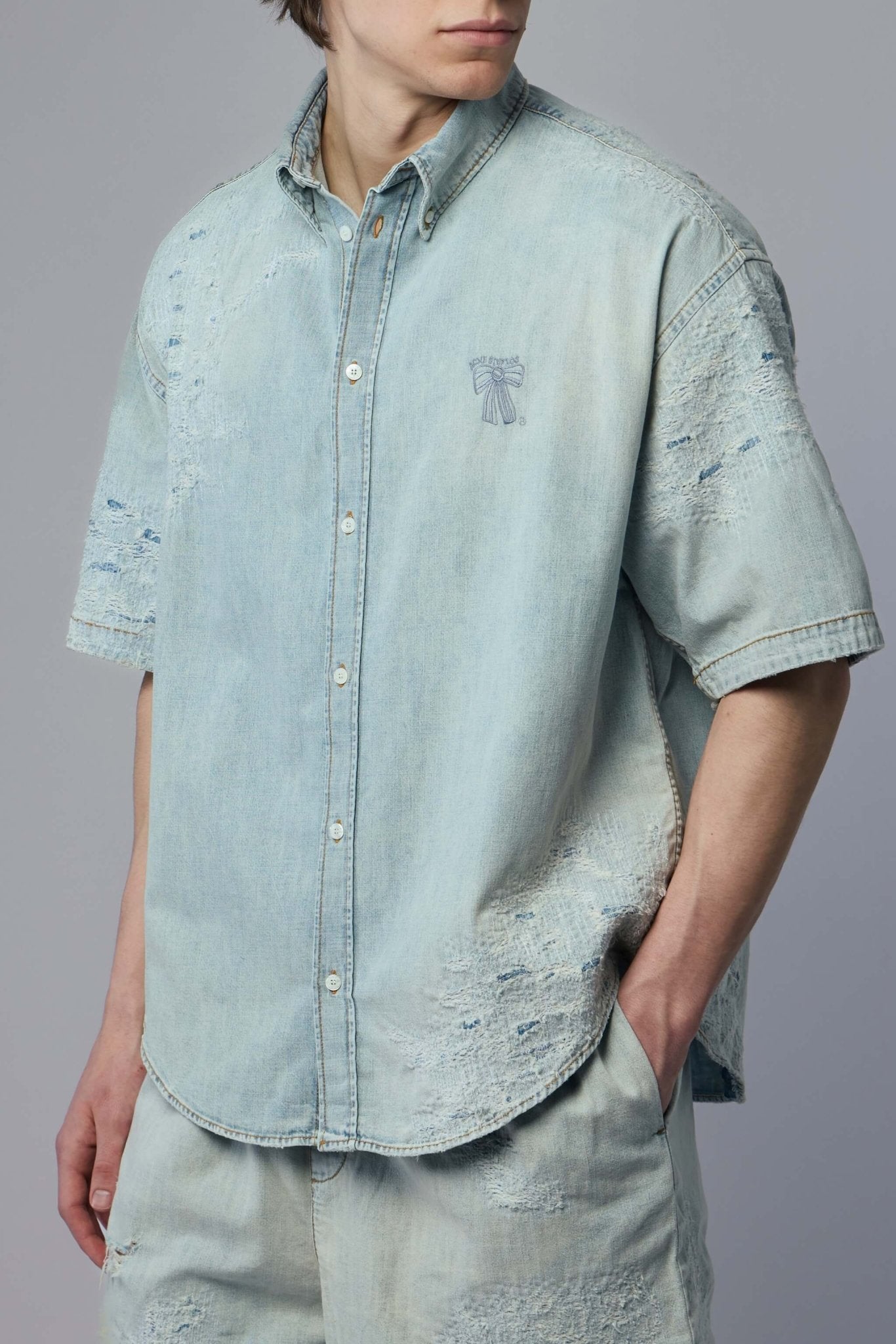 Mended Denim Shirt