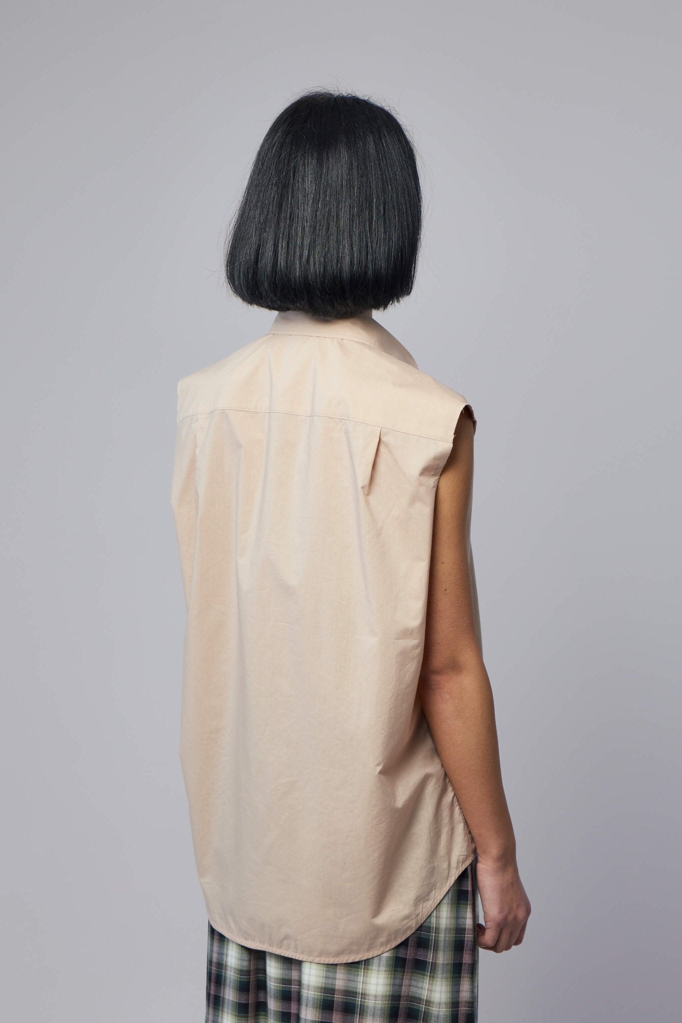 Sleeveless Silk Blouse