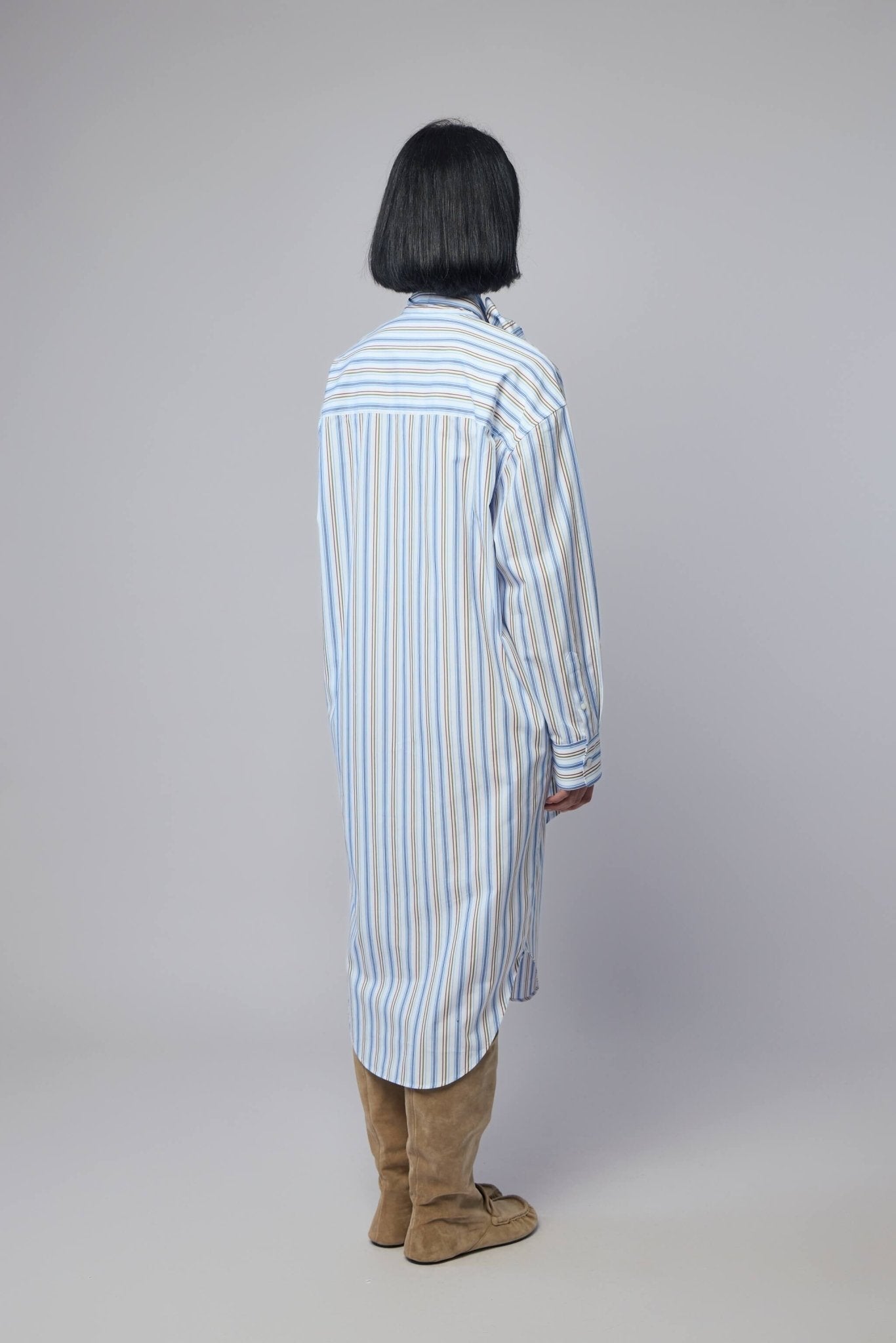 Striped Shirt Dress