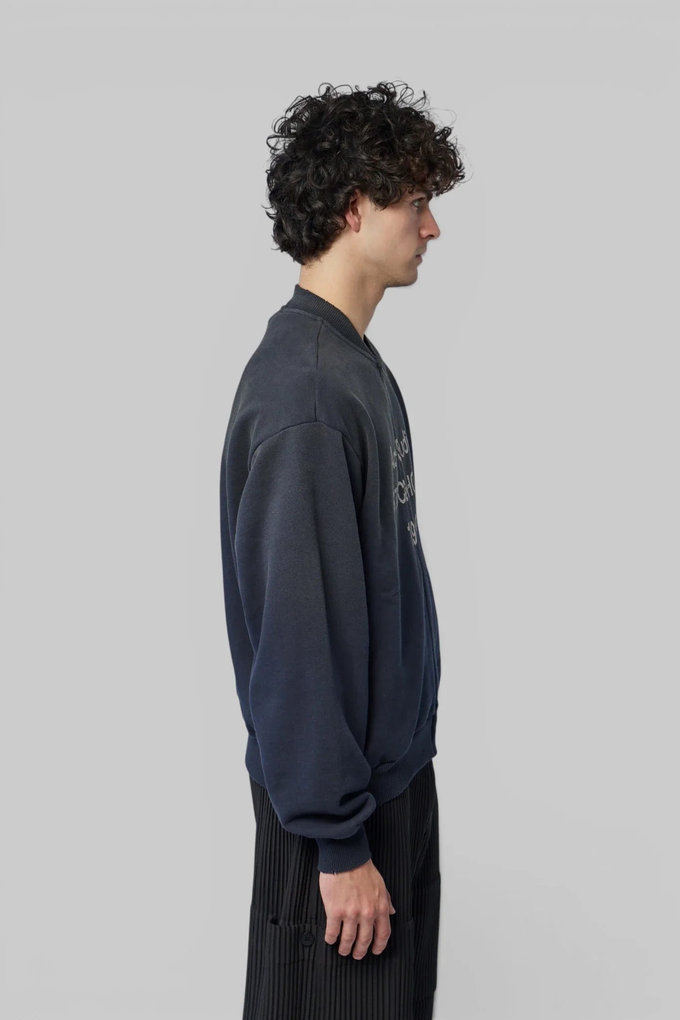 Washed Zip-up Cardigan