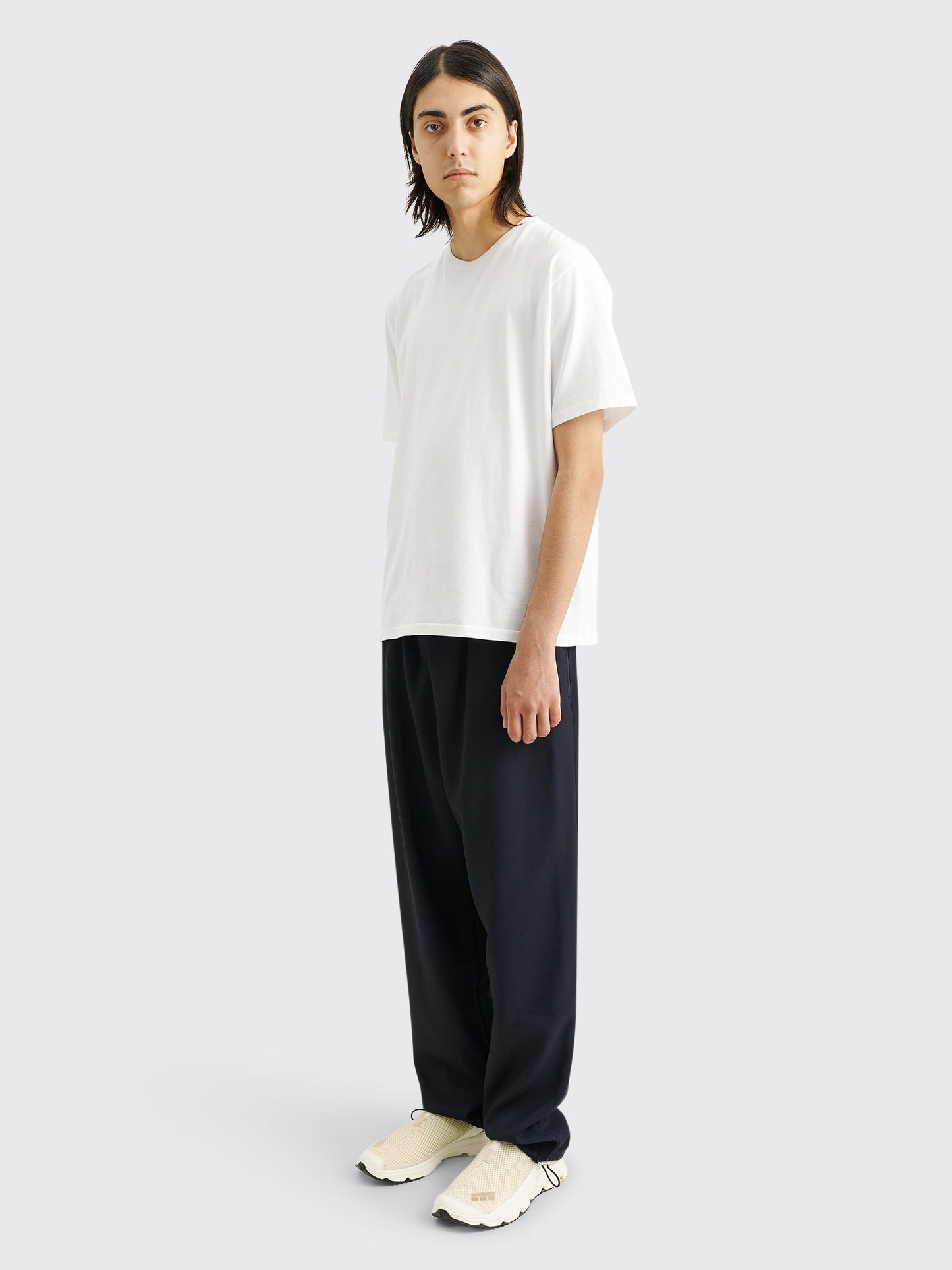 Acne Studios Jacquard Wool Pants Navy