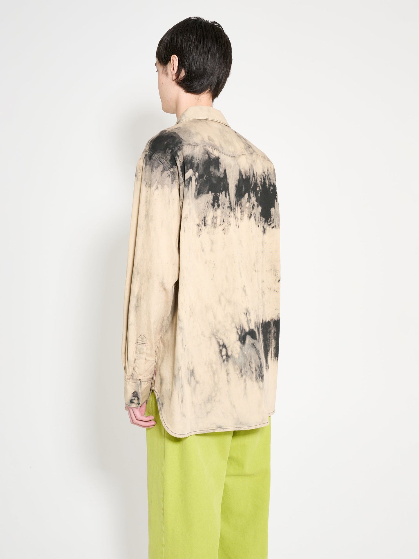Acne Studios Long Sleeve Shirt Black / Beige