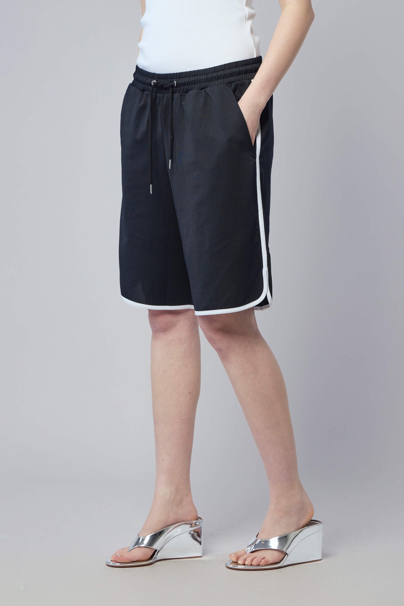 Essentials Stripe Mesh Shorts
