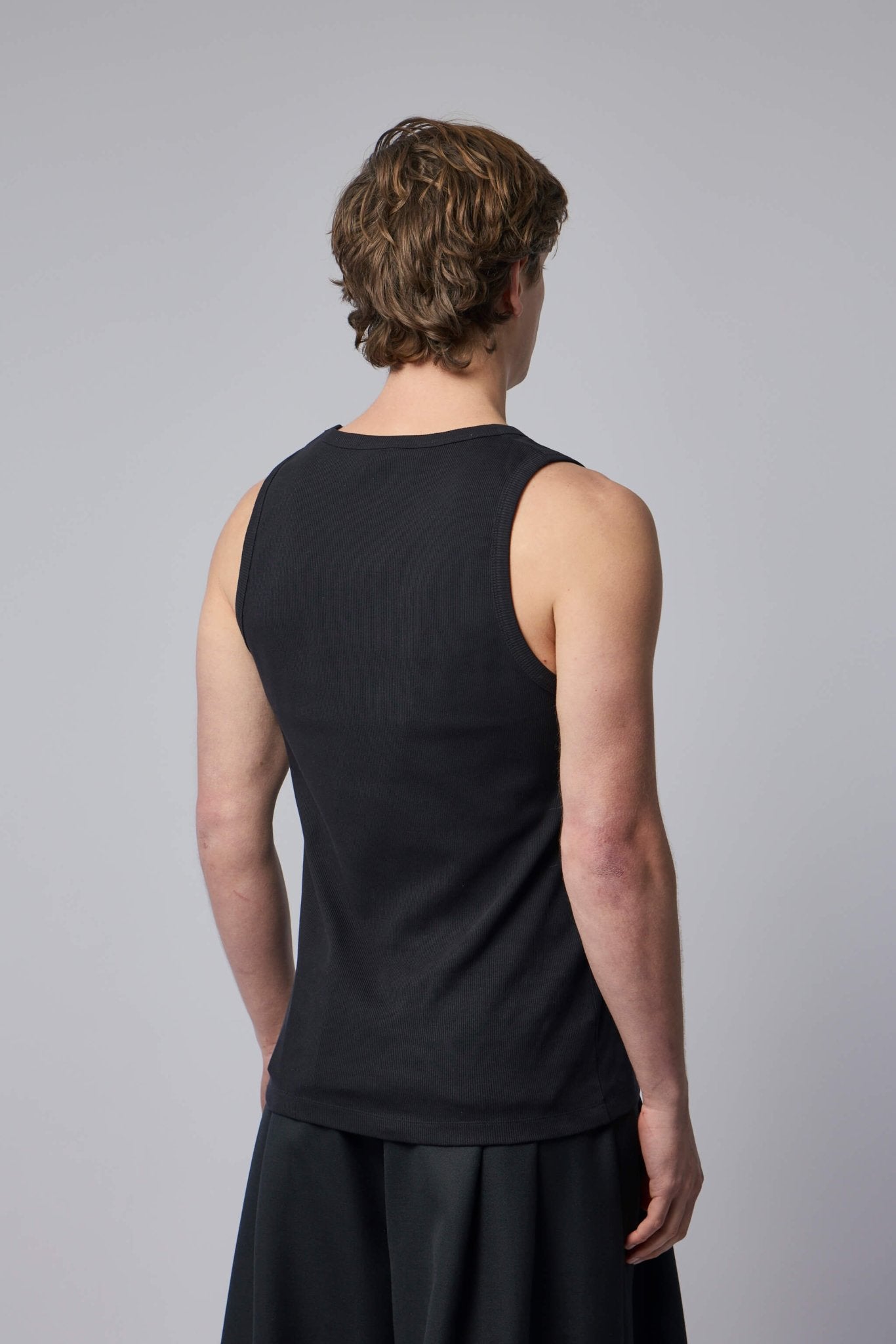 Classic Tank Top with Asymmetric Shoulders
