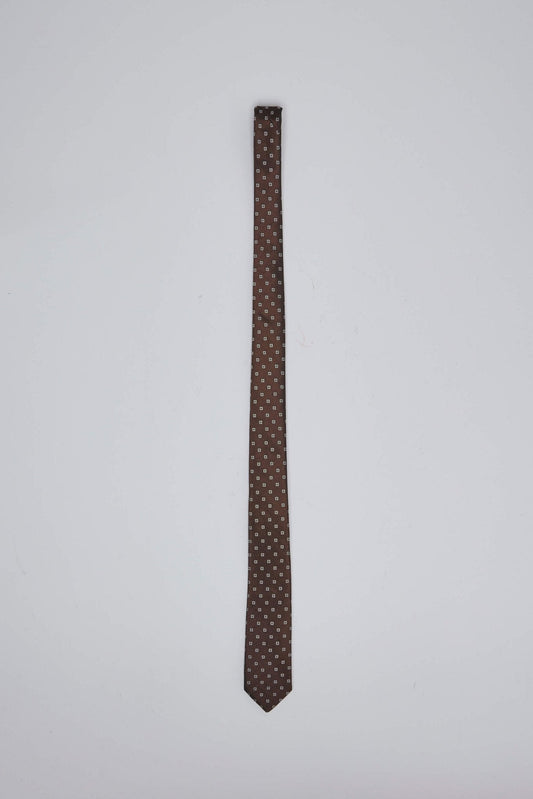 Brown Medallion Tie