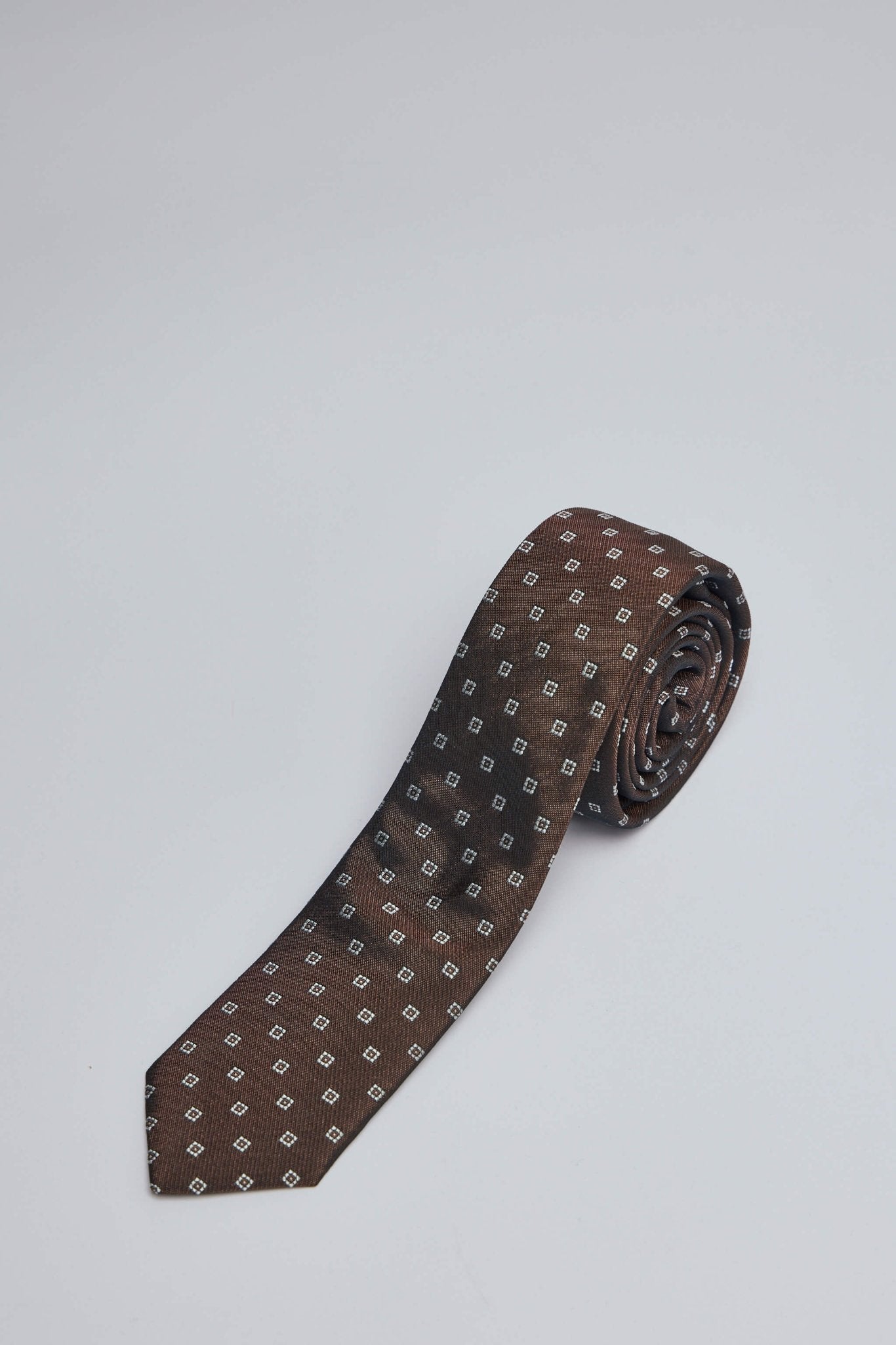 Brown Medallion Tie