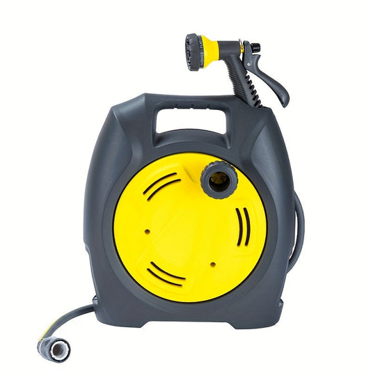 Garden Hose Reel Trolley with Hose