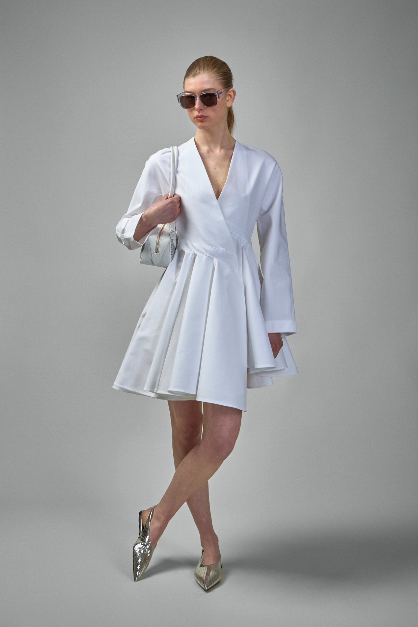 Asymmetric Belt Dress