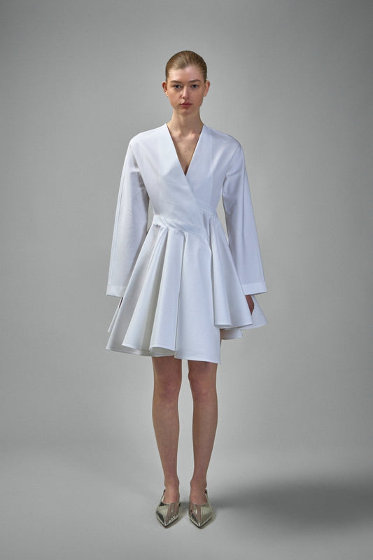 Asymmetric Belt Dress