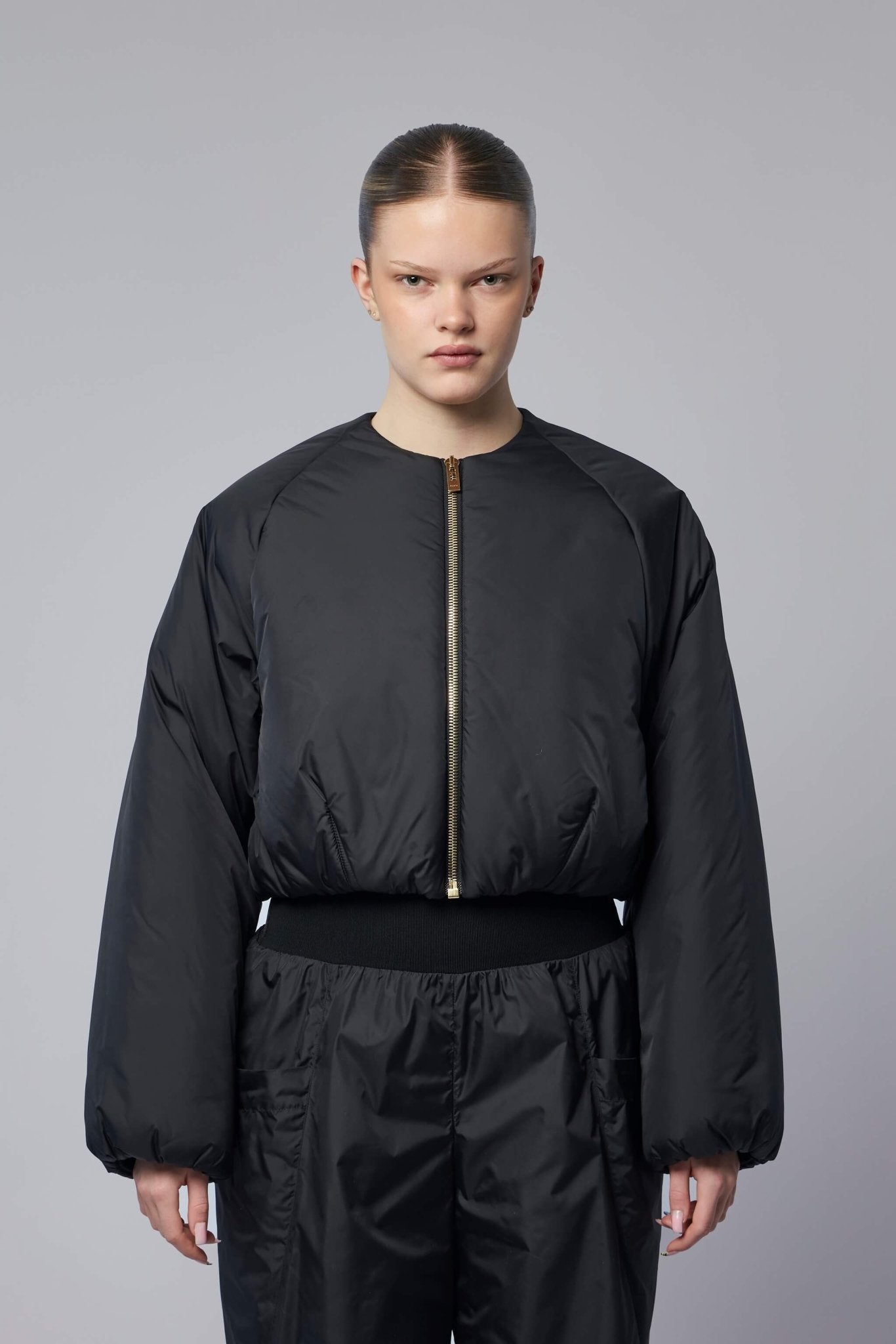 Nylon Pleated Bomber