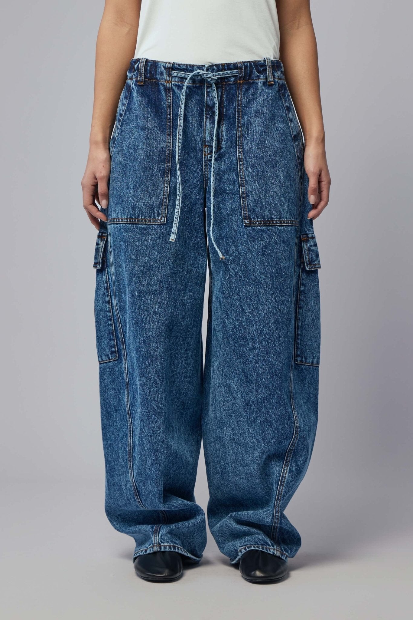 Cargo Denim Pants