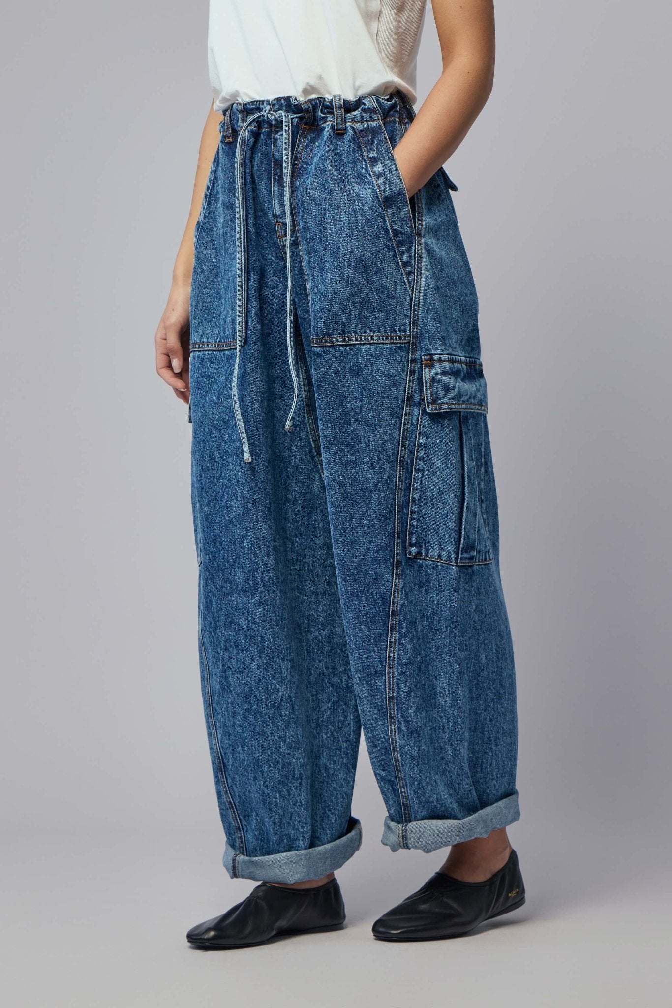 Cargo Denim Pants