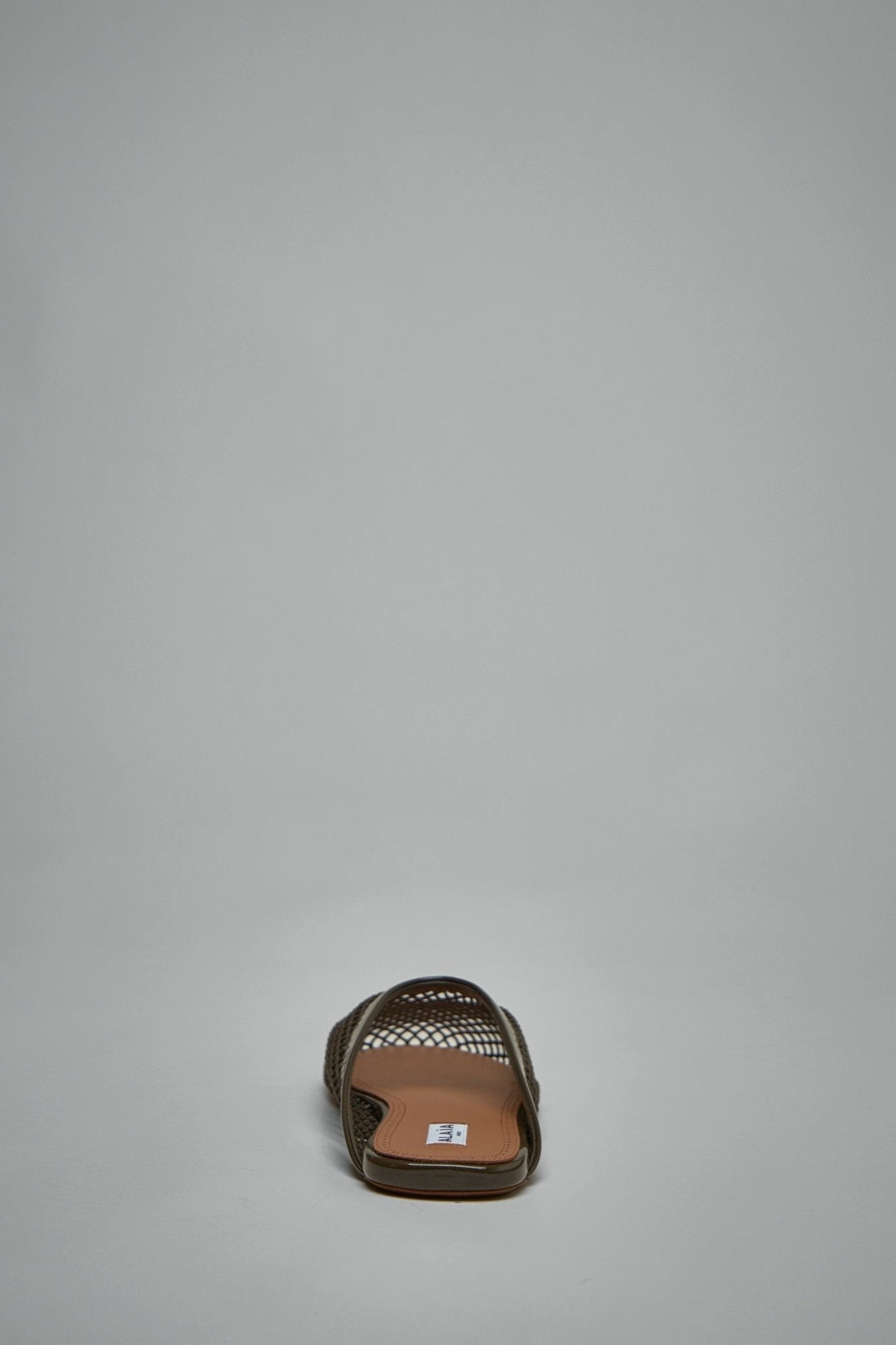 Flat Mules in Fishnet