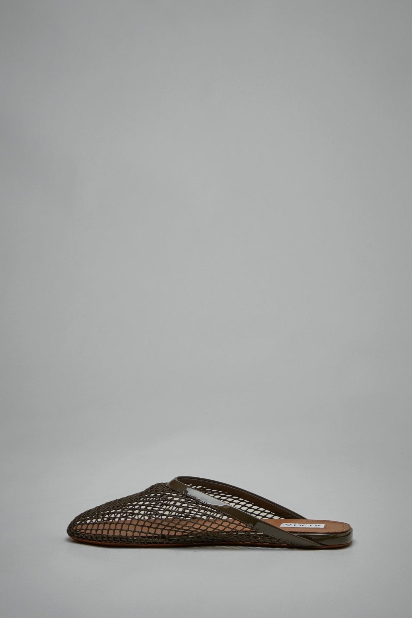 Flat Mules in Fishnet