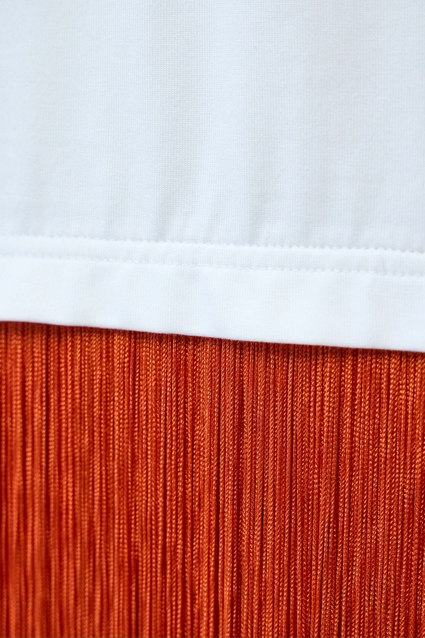 Fringed Cotton T-shirt