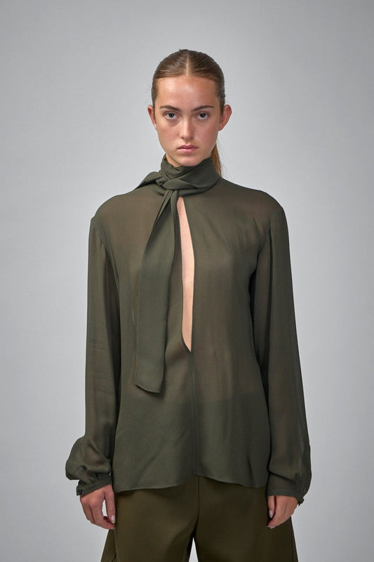 Georgette Scarf Blouse