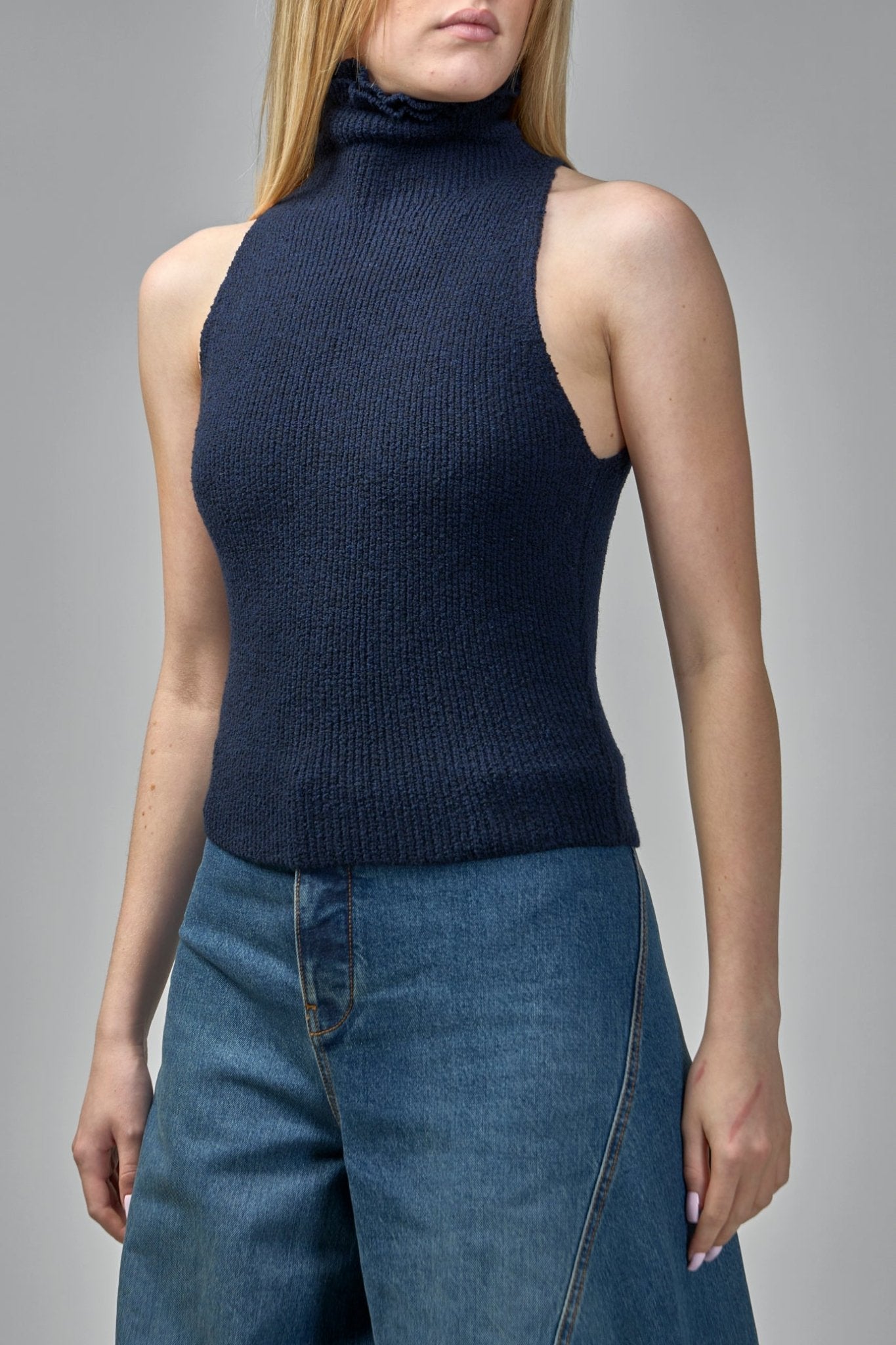 Halter Top Tweed Knit