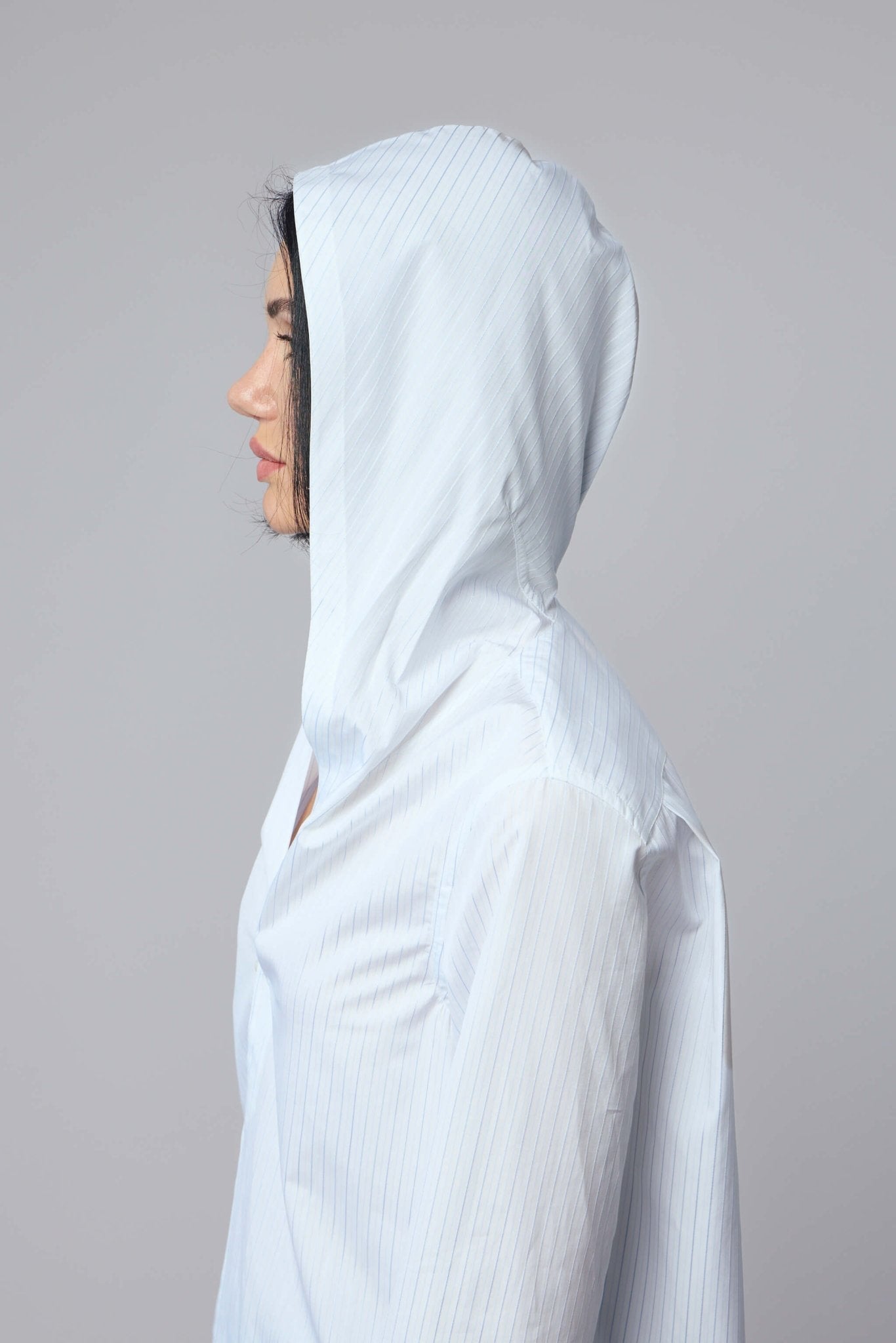 Hooded Poplin Shirt
