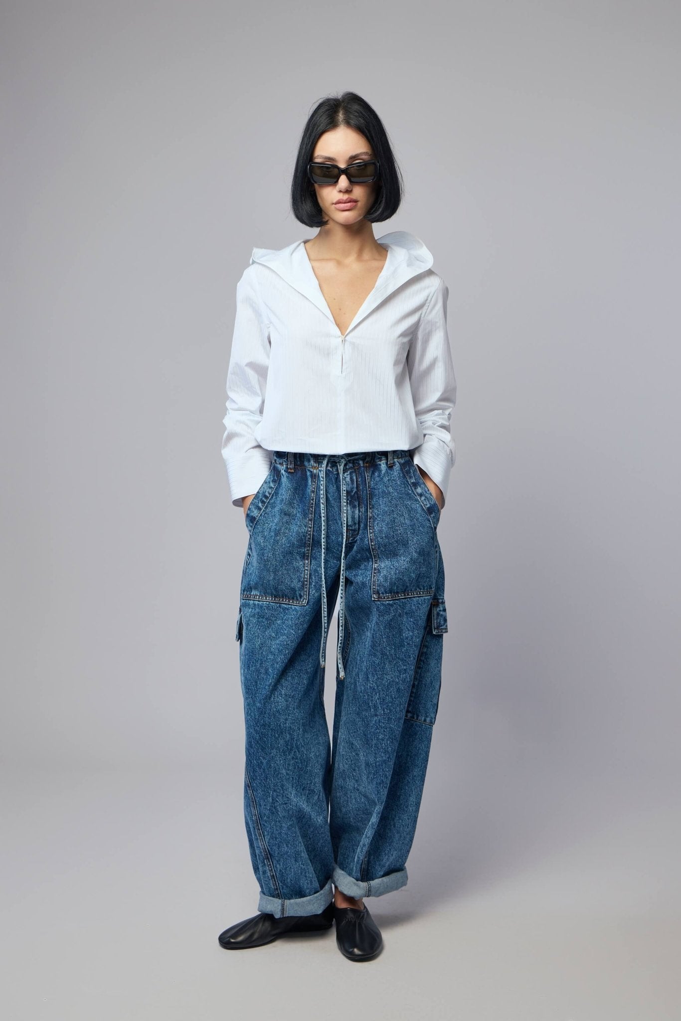 Hooded Poplin Shirt