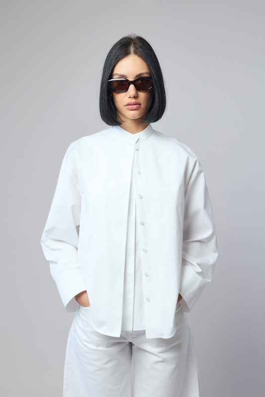 Layered Poplin Shirt